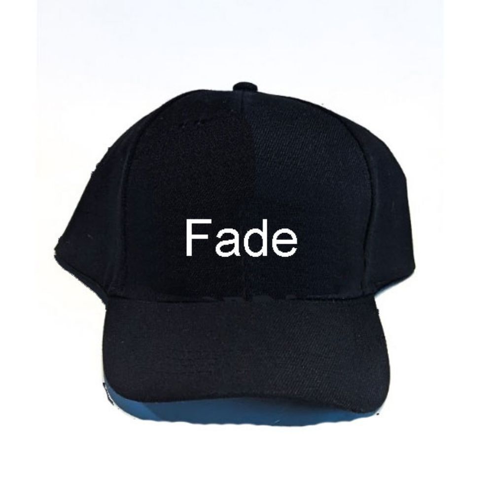 Fade Black Hat Trendy Cool Edgy Urban Unisex Headwear